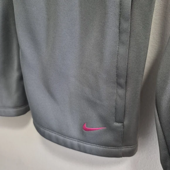 Nike Golf Womens Soft Shell Full Zip Fleece Jacket Size XL Pink Gray - Picture 2 of 7